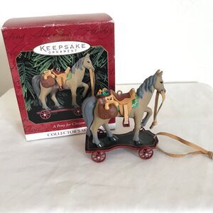 Hallmark Keepsake Christmas Ornament 1999 A Pony For Christmas #2 in series